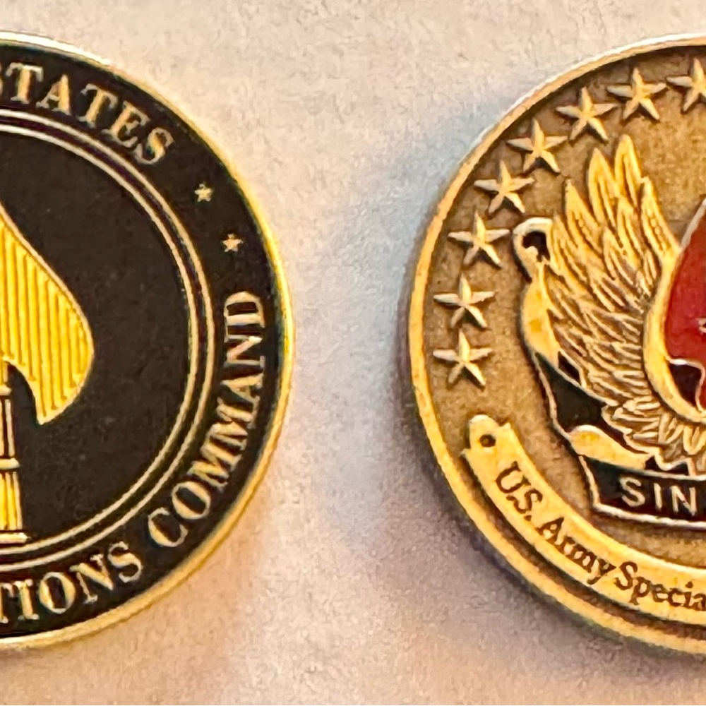 Special Operations Command Challenge Coin - Picture 2 of 2